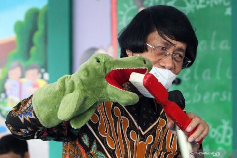 Kak Seto mendongeng di TK Adhyaksa Pontianak