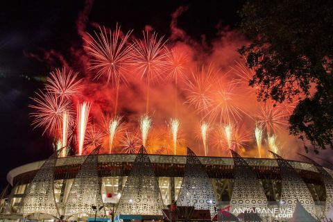 Pesta kembang api tutup PON Papua, sampai jumpa di PON Sumut-Aceh 2024