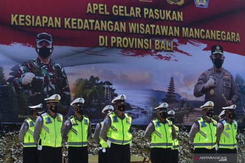 Gelar pasukan kesiapan kedatangan wisman di Bali