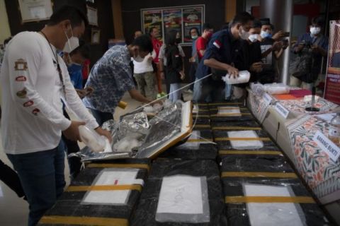 Rilis Penyelundupan Benih Lobster di Palembang