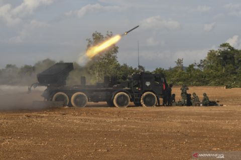 Latihan pendaratan Operasi Amfibi TNI AL
