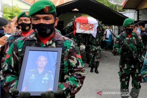 Pemakaman Jenazah Dantim Bais Korban Penembakan DI Aceh