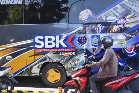Bus untuk penonton WSBK Mandalika