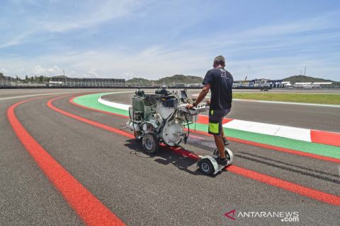 Persiapan akhir sirkuit Mandalika jelang balapan Superbike