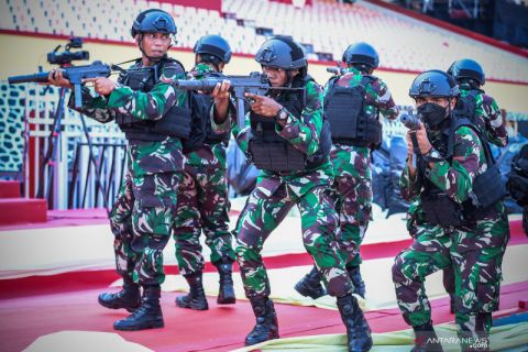 Persiapan penutupan Peparnas Papua.