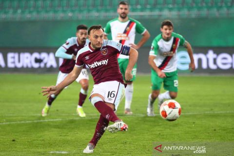West Ham United melaju ke babak 16 besar usai menang 2-0 atas SK Rapid Wien