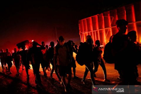 Imigran Haiti menuju perbatasan Amerika Serikat