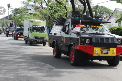 Brimob Polda Kalbar pastikan distribusi vaksin COVID-19 aman