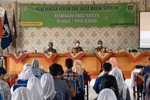 Jaksa Masuk Sekolah sambangi SMAN 1 Serang