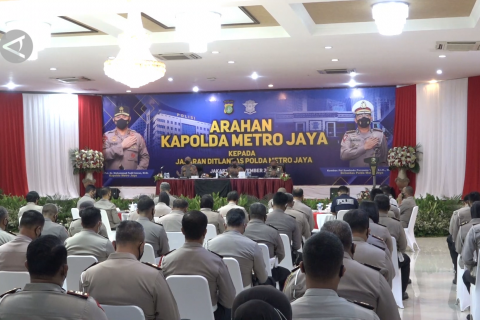 Kapolda Metro Jaya kumpulkan dan beri arahan ratusan Perwira Polantas