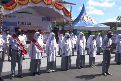 Pelajar SMK Banjarmasin gelar deklarasi anti-perundungan