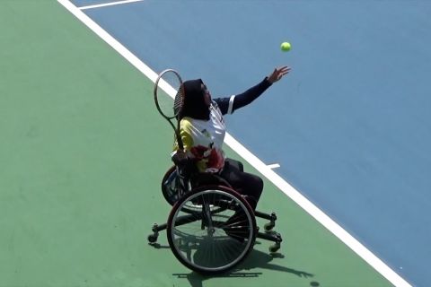 Babak penyisihan, tenis kursi roda Papua menang 8-0