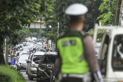 Uji coba aturan ganjil-genap di Depok