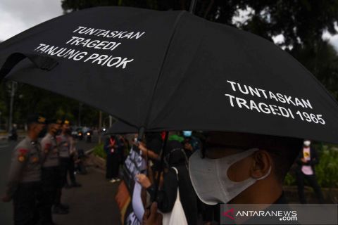 Aksi Kamisan seberang Istana Merdeka