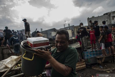 Kebakaran permukiman padat penduduk di Kramat Pulo