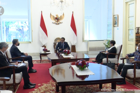 Presiden terima kunjungan Menlu AS dan Sekretaris Dewan Keamanan Rusia