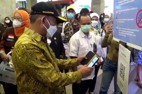 Menko PMK pantau prokes di pusat perbelanjaan Kota Tangerang