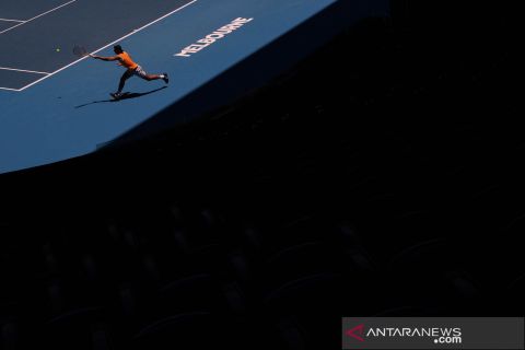 Rafael Nadal berlatih jelang Australia Terbuka 2022