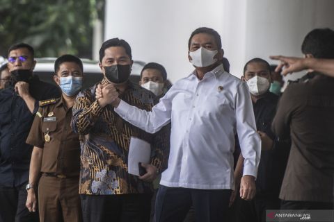 Menteri BUMN menyambangi Kejaksaan Agung bahas kasus Garuda Indonesia