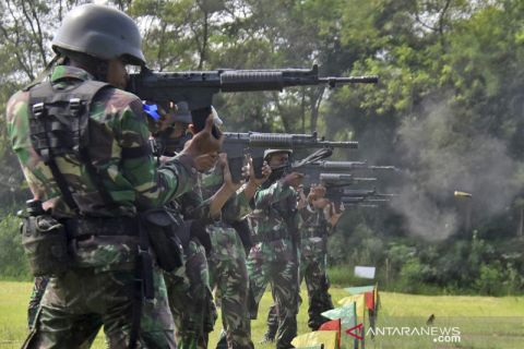 Lomba menembak HUT ke-59 Brigif 2 Marinir