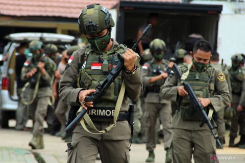 Kepulangan Brimob Kalbar dari Papua