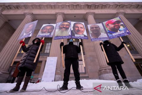 Peringatan insiden penembakan di masjid kota Quebec Kanada