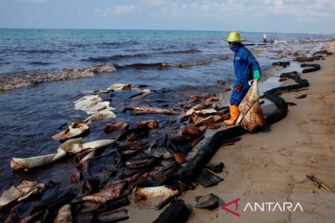 Pencemaran akibat kebocoran pipa minyak bawah laut di Thailand