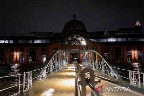 Pasar Ikan Hamburg terendam banjir