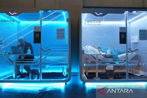 Fasilitas kabin istirahat untuk jurnalis peliput Olimpiade Musim Dingin Beijing