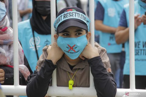 Unjuk rasa imigran Afghanistan