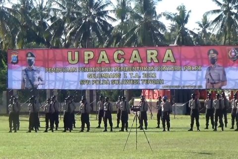 151 siswa calon Bintara Polri ikut pendidikan di SPN Polda Sulteng