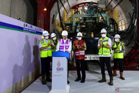Peluncuran Tunnel Boring Machine (TBM) MRT Jakarta Fase 2A