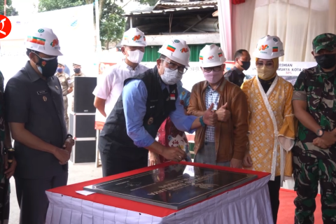 Ridwan Kamil resmikan jalan bawah tanah Sriwijaya pertama di Cimahi