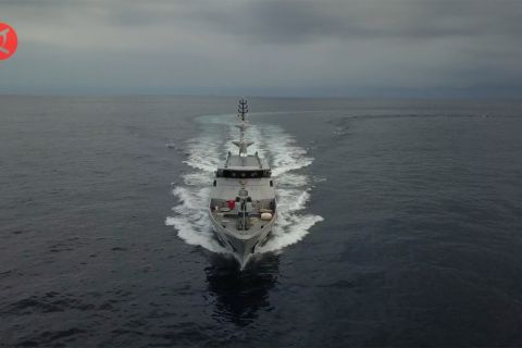 KRI Karotang-872 gelar pengamanan perairan Selat Malaka