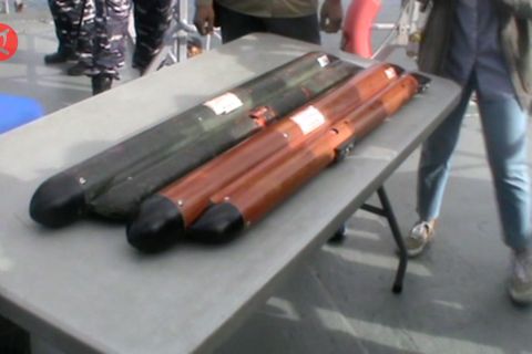 TNI AL amankan benda mirip rudal