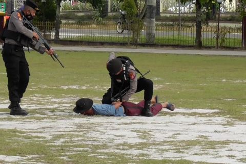Siaga harkamtibmas, Polda Kalteng lakukan simulasi PJJ