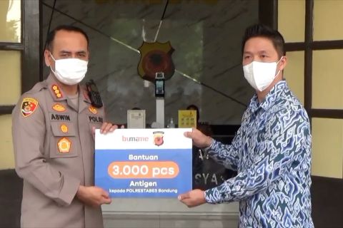 Terima 3.000 alat tes usap, Polrestabes Bandung optimalkan pelacakan