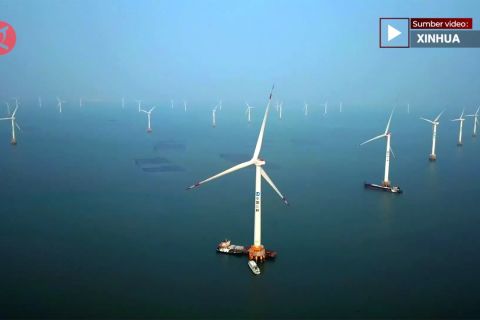 Turbin angin lepas pantai kapasitas besar diluncurkan di Fujian