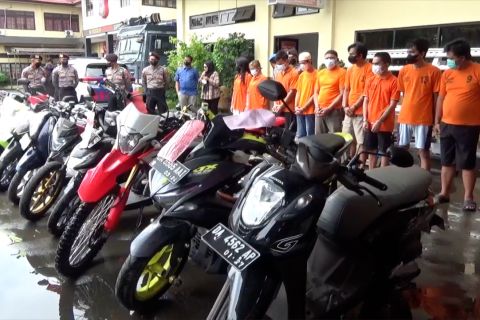 15 Pelaku Curanmor diringkus dalam operasi Jaran di Banjarmasin
