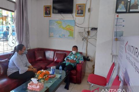 Kepala Kanwil Kemenkumham Papua kunjungi Kantor Antara