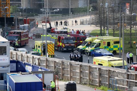 Kebocoran gas di London Aquatics Centre
