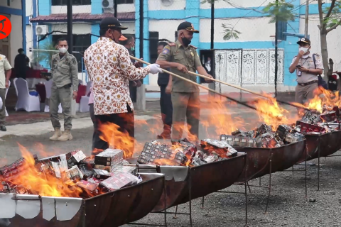 Bea Cukai Banda Aceh musnahkan barang sitaan senilai Rp 260 juta