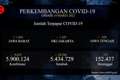 Kasus harian COVID-19 bertambah lebih dari 9.000 orang