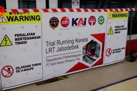 Progres proyek LRT Jabodebek telah capai 90 persen