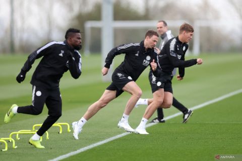 Europa Conference League : Leicester City berlatih jelang pertandingan melawan PSV Eindhoven