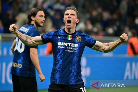 Inter Milan melaju ke final Coppa Italia usai kalahkan AC Milan 3-0