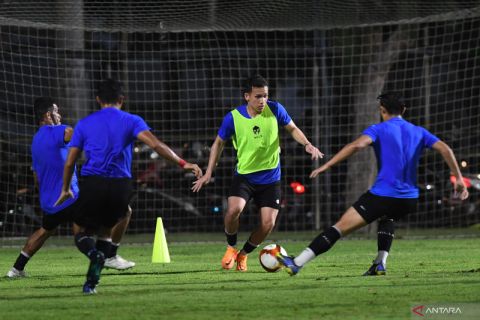 Latihan timnas U-23 jelang Sea Games