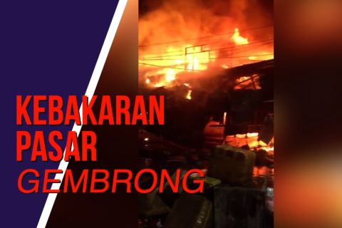 5 jam berkobar, kebakaran di Pasar gembrong bisa dipadamkan