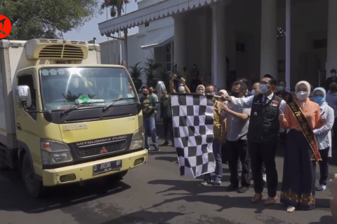 Gubernur Jabar lepas distribusi minyak goreng curah via Sapawarga