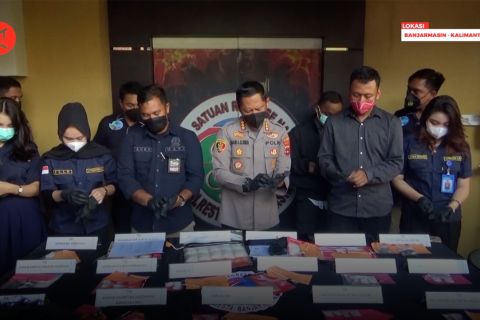 Polresta Banjarmasin musnahkan hampir 2 kg sabu